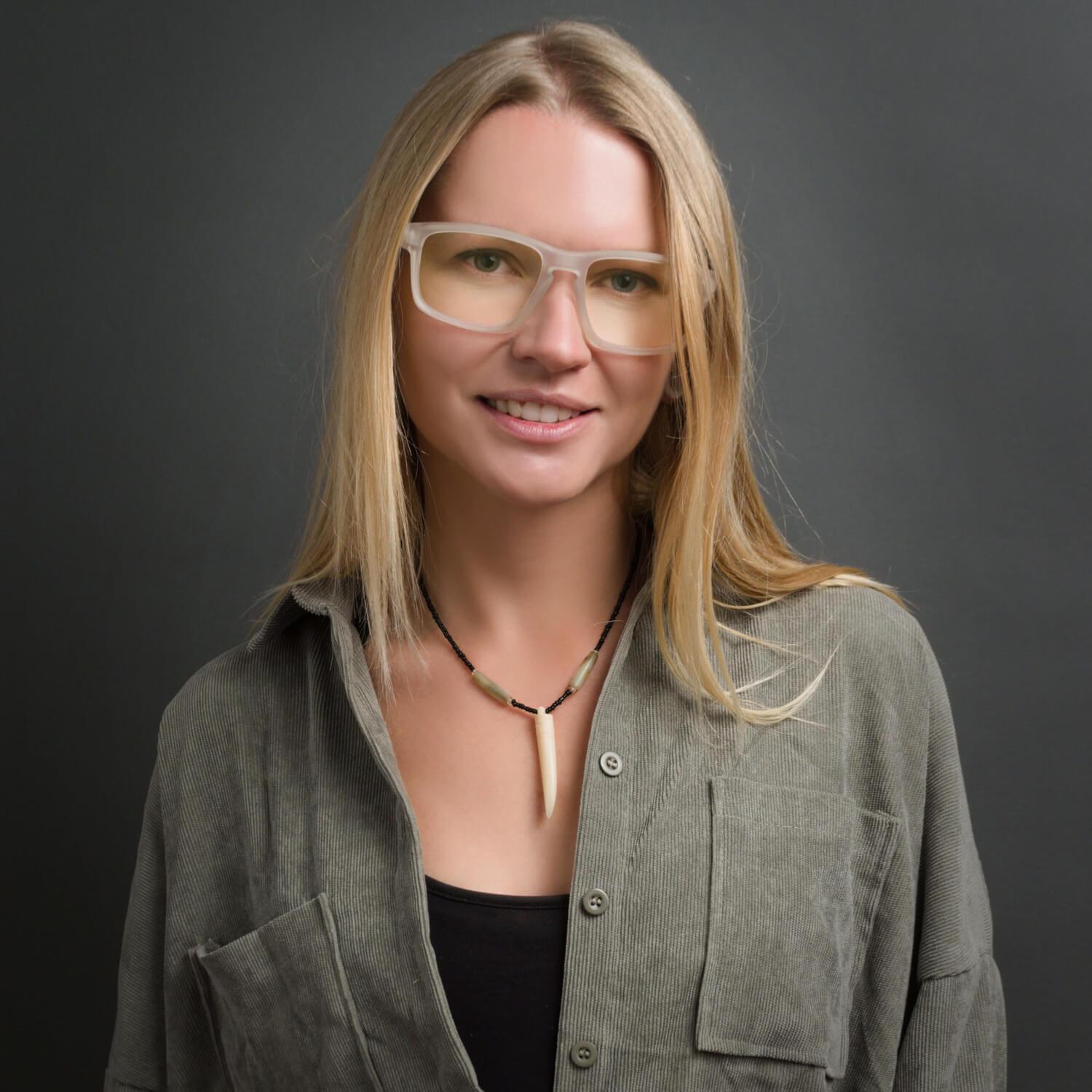 Lautaro RPET gafas polarizadas transparente diseño frontal para mujer #color_transparente