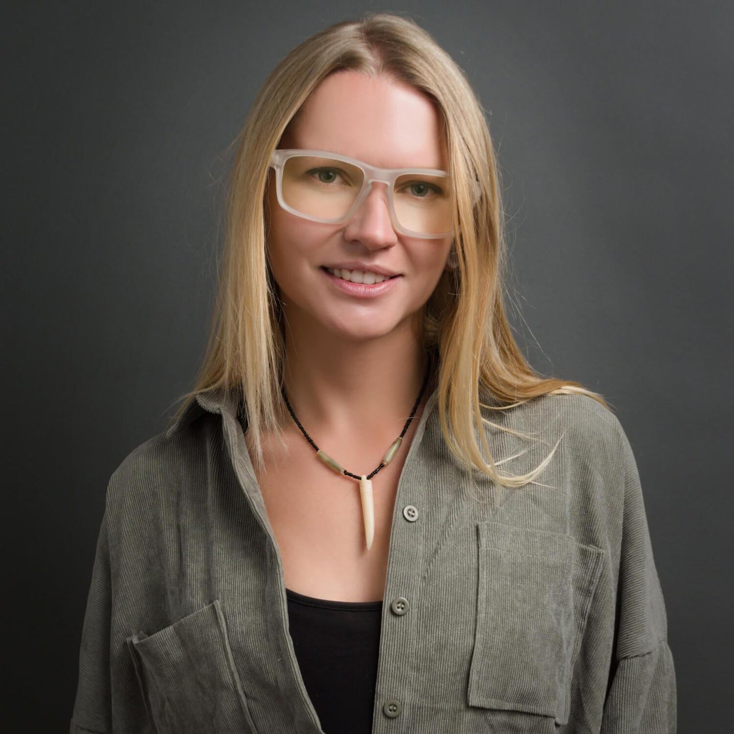 Lautaro RPET gafas polarizadas transparente diseño frontal para mujer #color_transparente