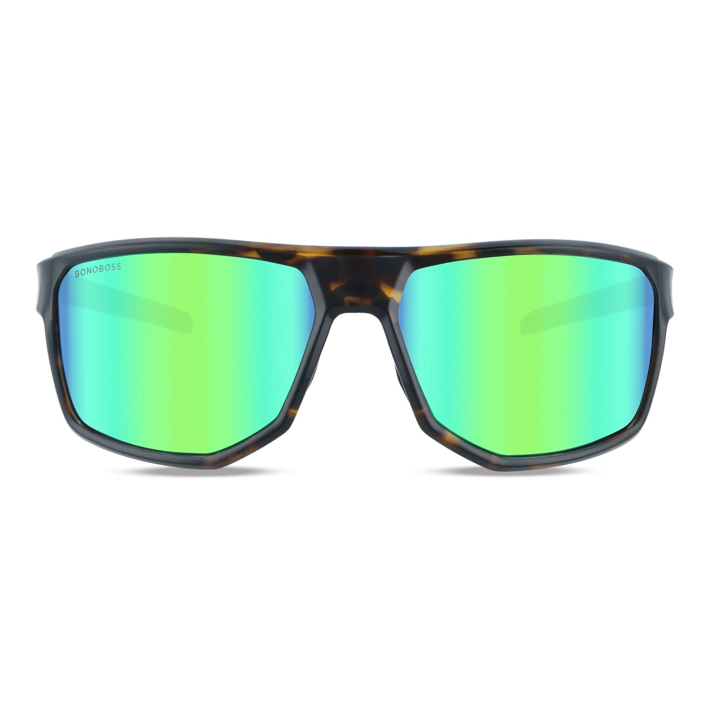 Ollie lentes fotocromáticos espejado verde de frente con aerodinámico #color_espejado-verde