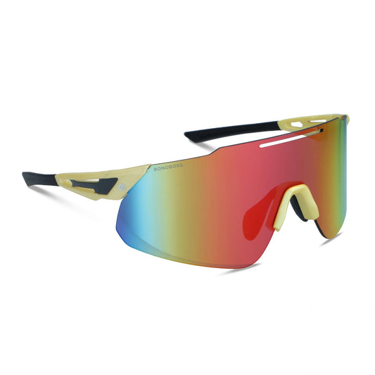 Vista frontal Snake gafas deportivas color tono amarillo #color_amarillo
