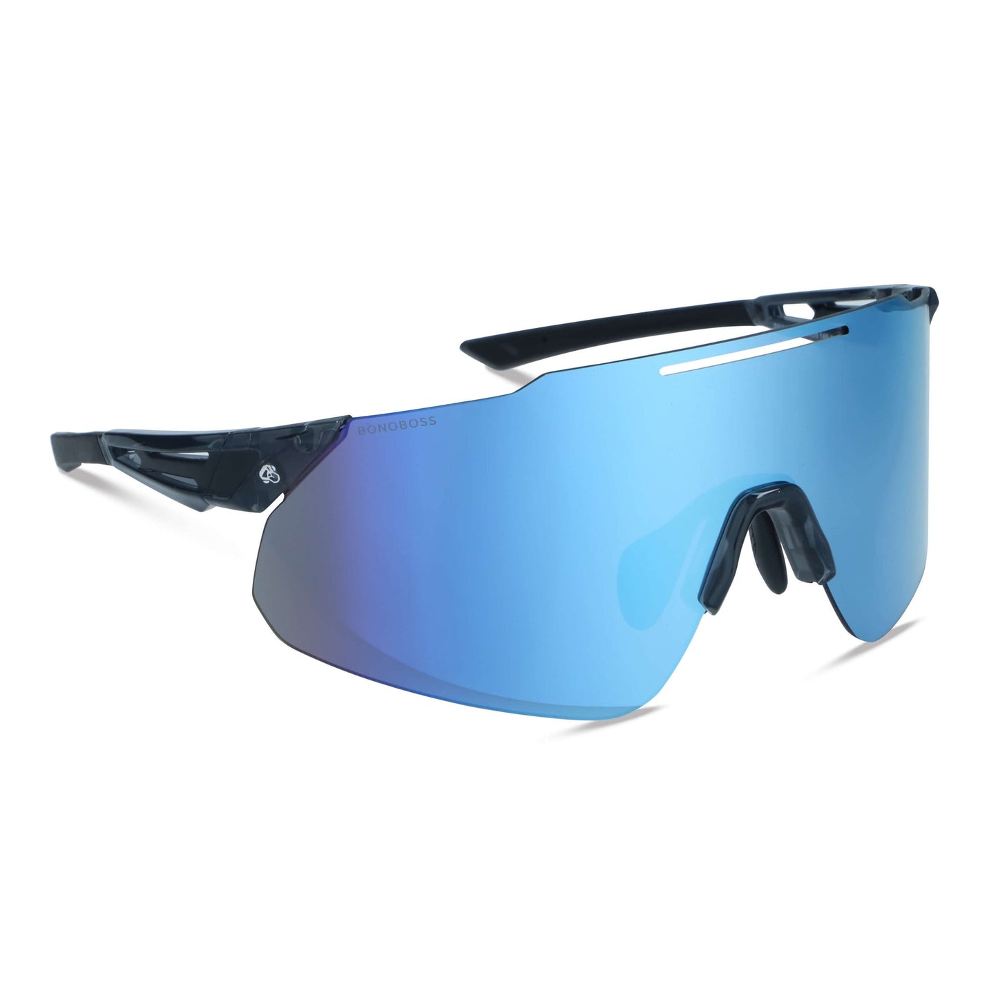 Snake lentes fotocromáticos tono azul de frente con aerodinámico #color_blue