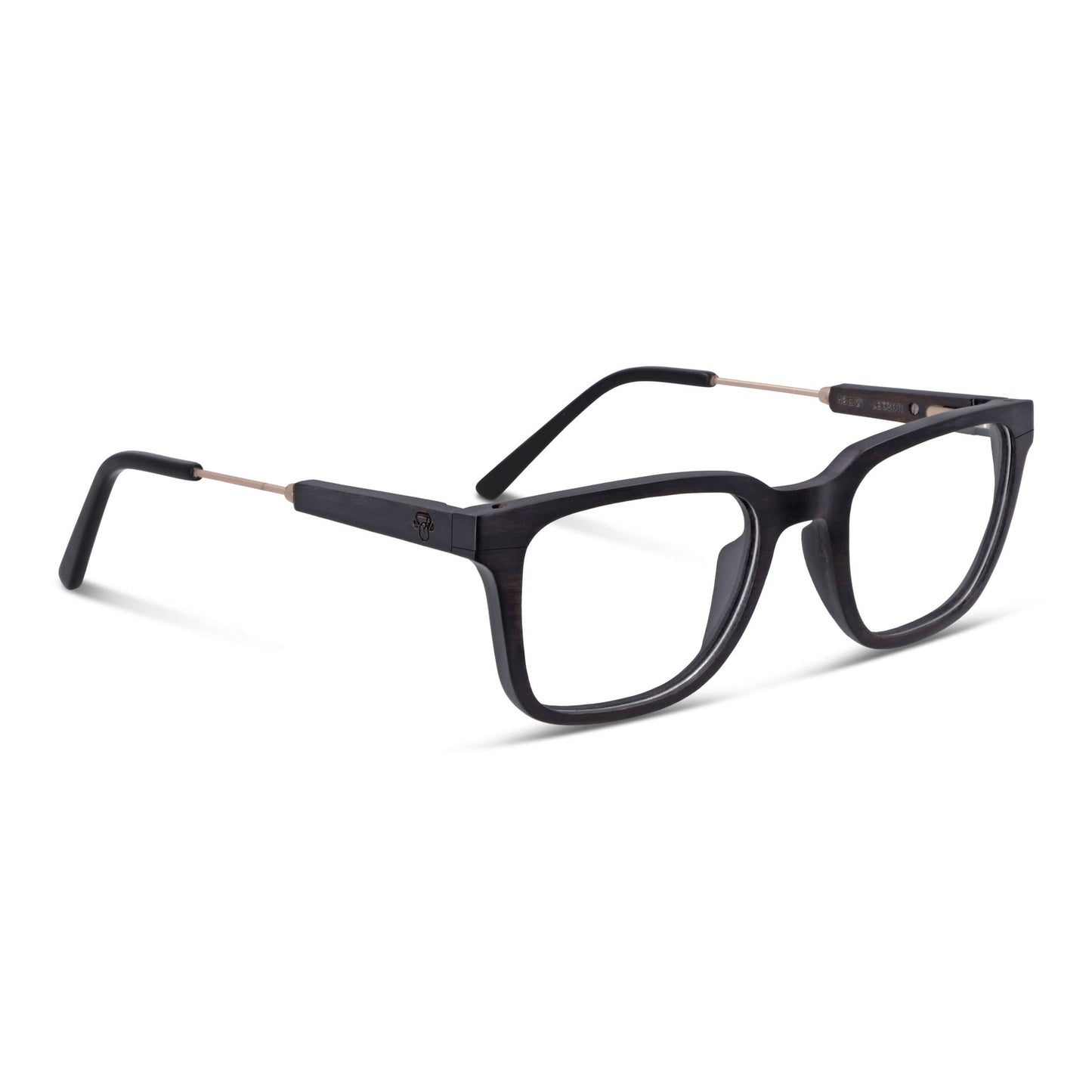 Vista frontal de Thanos Ébano Natural gafas ópticos color para hombre y mujer