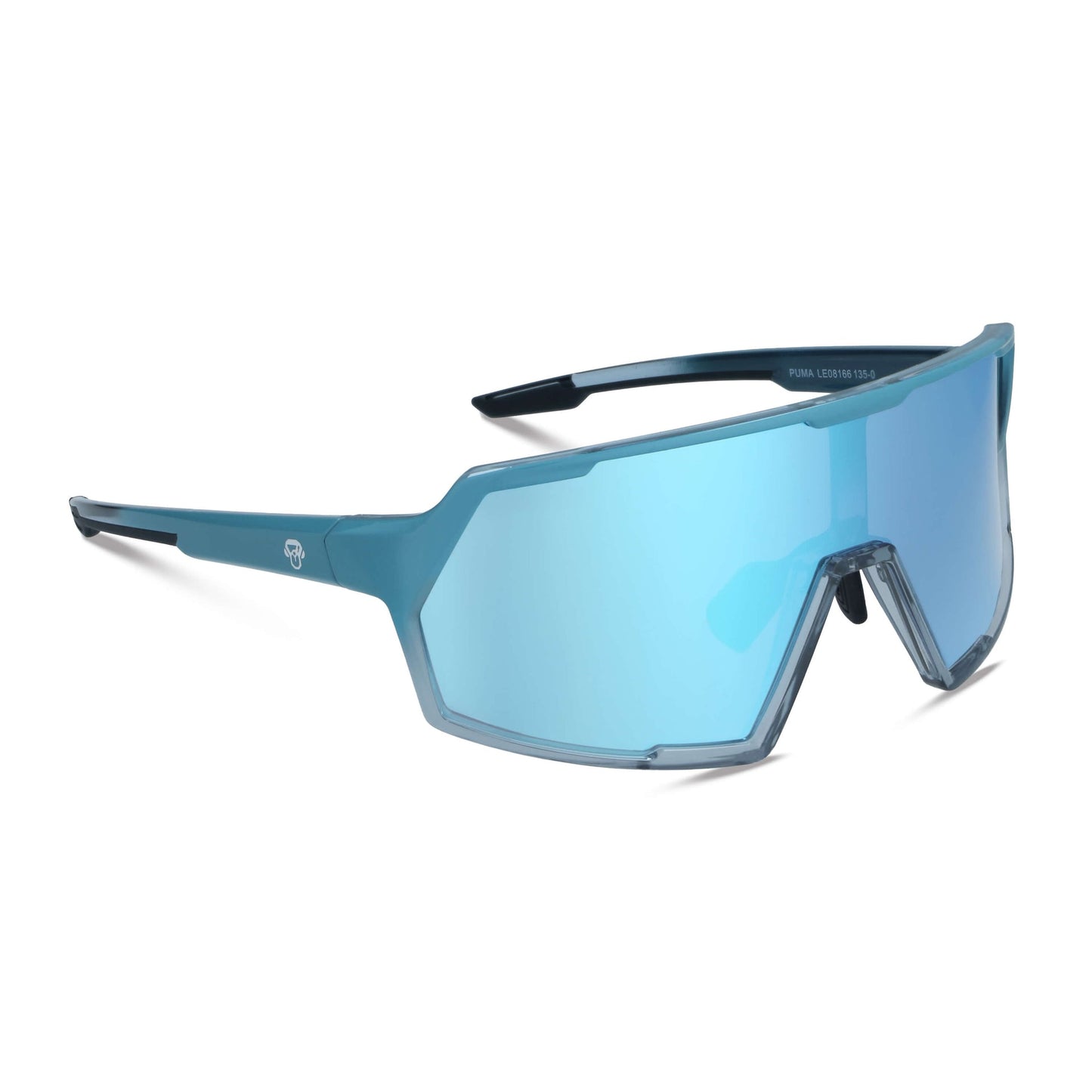Vista frontal Puma gafas deportivas color azul sky #color_sky