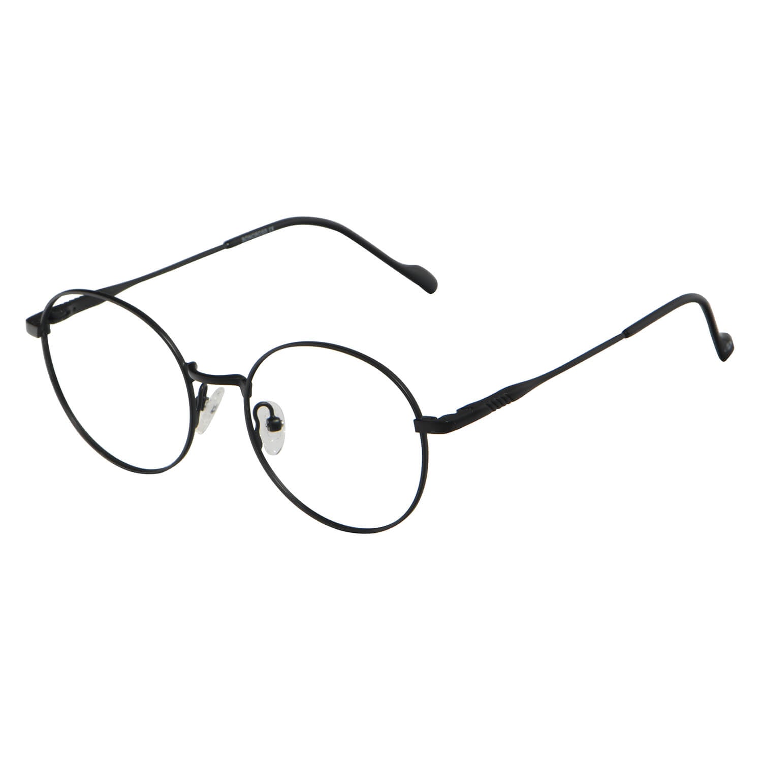 Lentes redondos ópticos para hombre y mujer para usar con receta oftalmológica y cristales ópticos #color_negro