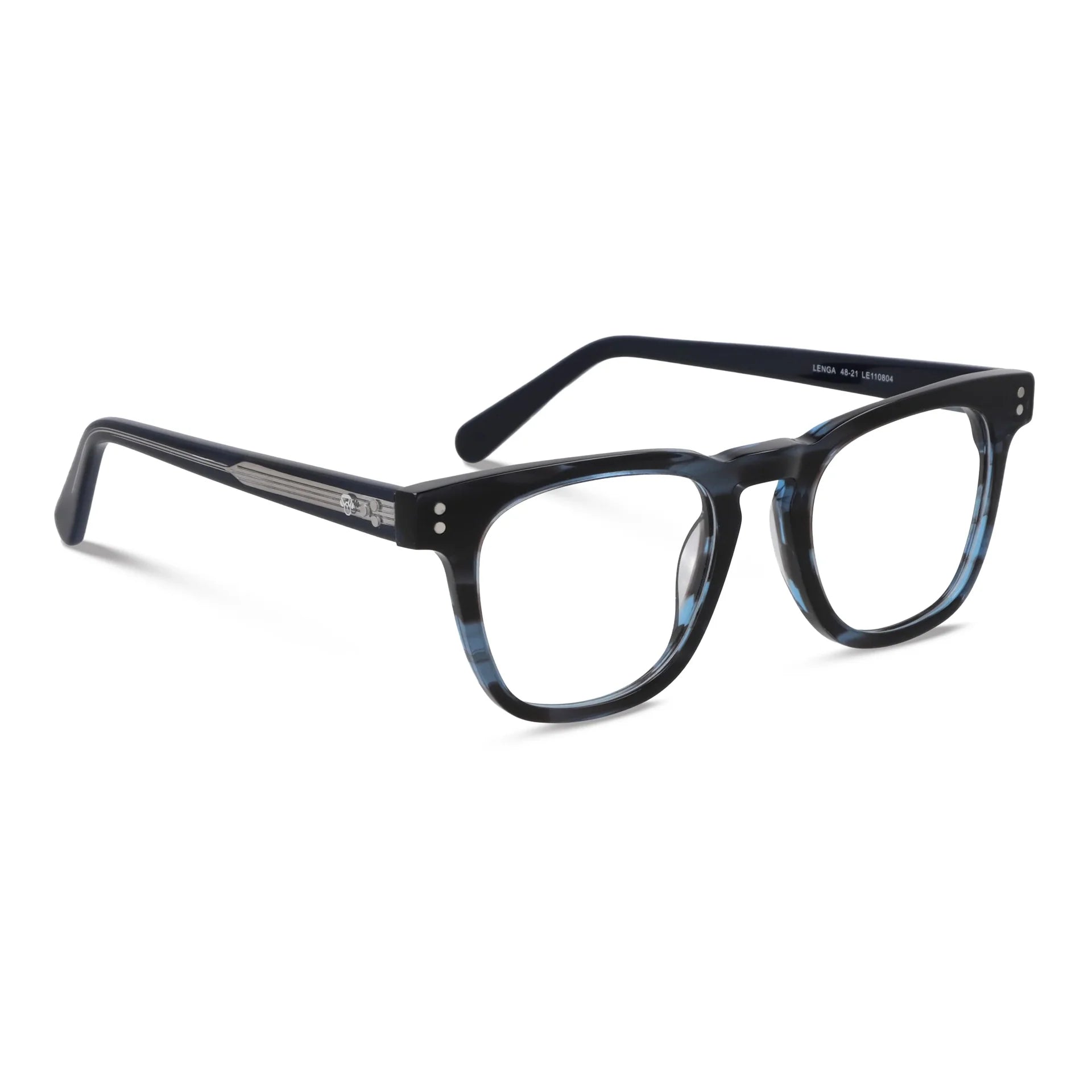 Lenga Clip Sol azul sobrelentes vista de frente #color_azul