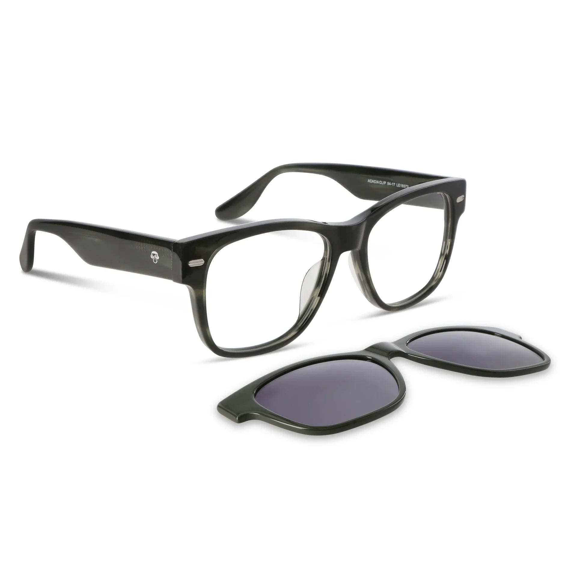 Lentes ópticos Acacia Clip Sol Verde #color_verde