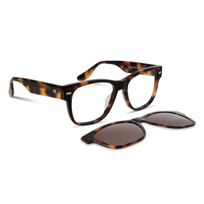 Lentes ópticos Acacia Clip Sol Carey #color_carey #foto_frontal