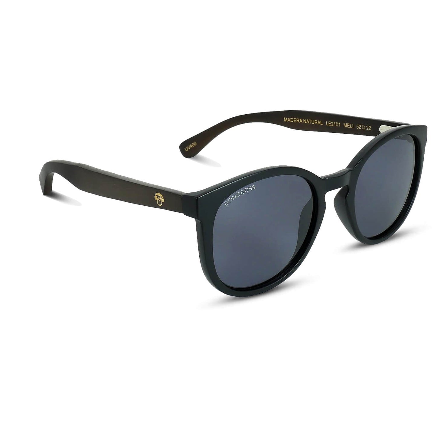 Meli Dark lentes polarizados hombre negro vista frontal #color_negro