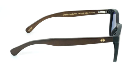 Vista frontal Meli Dark gafas de sol color cristal espejado azul #color_espejado-azul