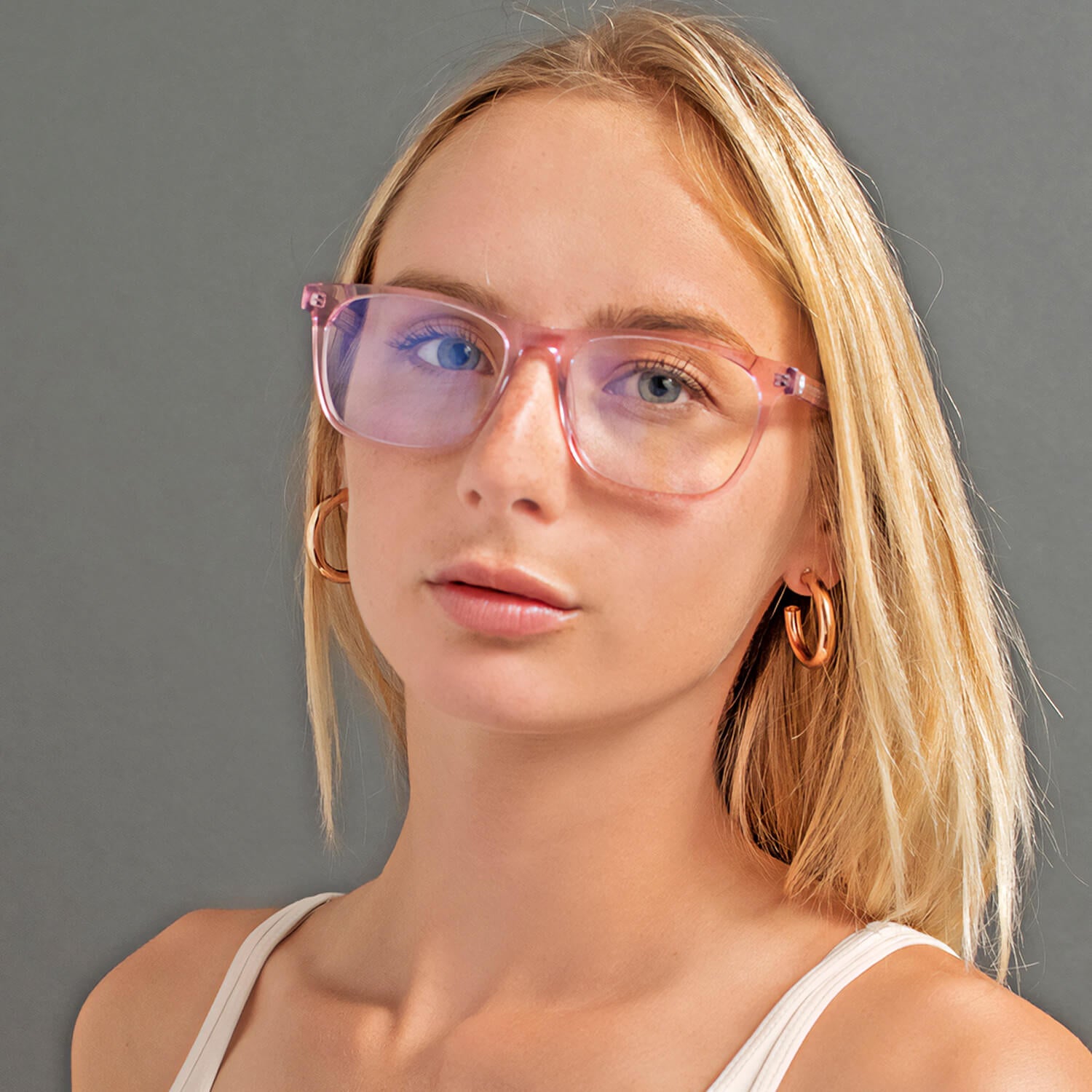 marcos lentes opticos ovalados rectangulares color durazno multifocal bifocal adelgazado filtro azul hombre mujer   #color_durazno