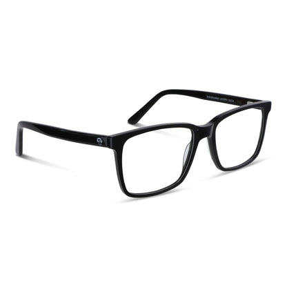 Vista frontal de Eduardo XL lentes de lectura mujer color negro #color_negro
