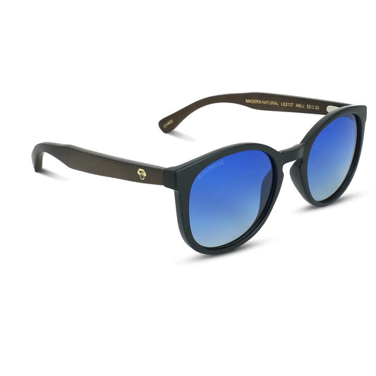Meli Dark gafas polarizadas degradé azul diseño frontal para hombre y mujer #color_degrade-azul