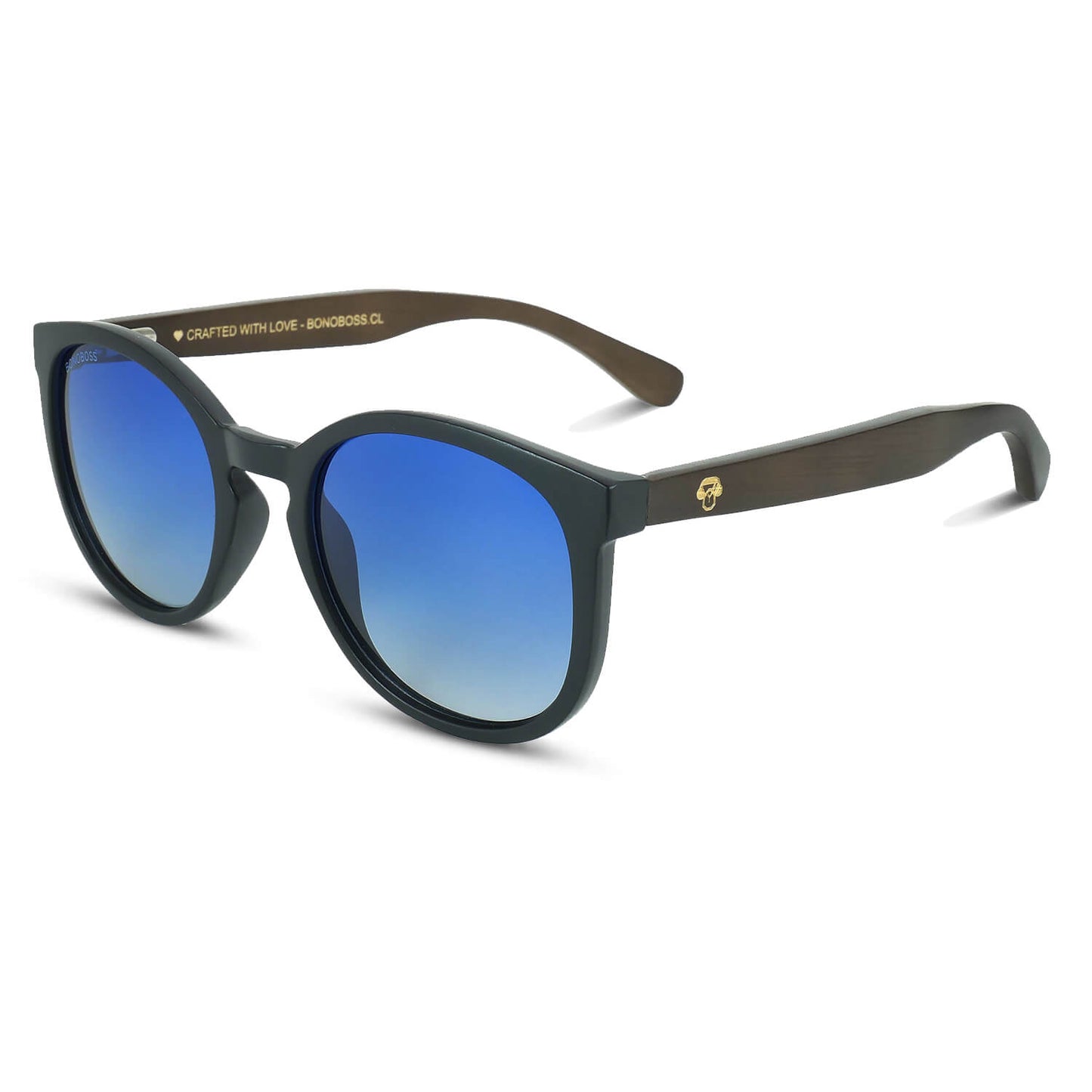 Meli Dark lentes de sol UV400 degradé azul vista frontal para hombre y mujer #color_degrade-azul