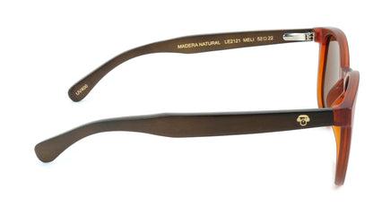 Brown Meli Wine lentes de sol mujer vista de frente #color_brown