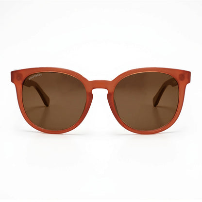 Meli Wine lentes de sol café vista frontal diseño universal #color_brown