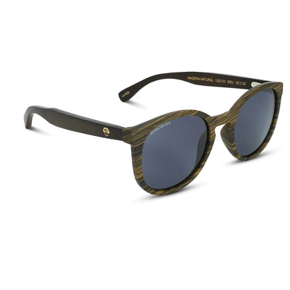 Meli Ebony lentes de sol UV400 acabado tono negro estilo retro para hombre y mujer #color_negro