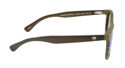 Meli Ebony gafas de sol espejado azul perspectiva 3/4 para hombre y mujer #color_espejado-azul