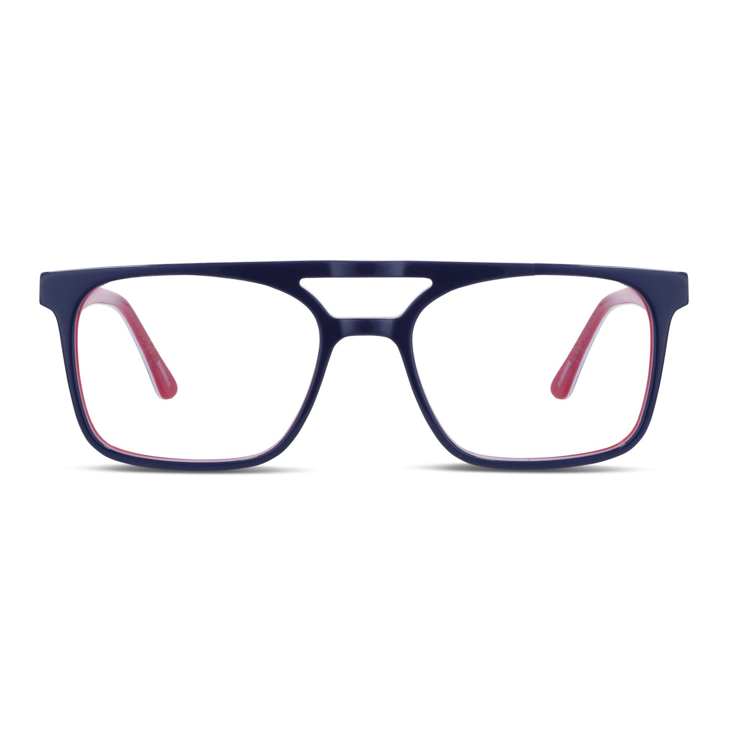 Nehuén lentes de lectura color azul de frente con pregraduados #color_azul