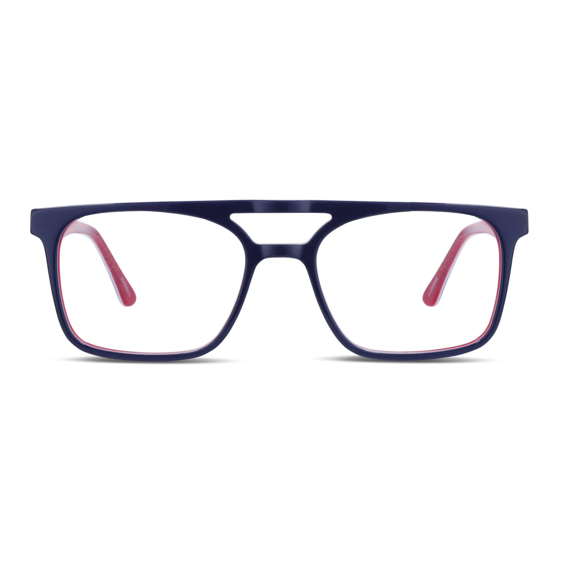 Nehuén lentes de lectura color azul de frente con pregraduados #color_azul