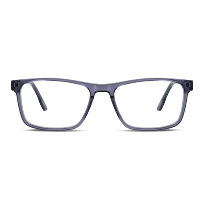Canelo XL lentes filtro azul transparente vista angulada 3/4 diseño universal #color_transparente