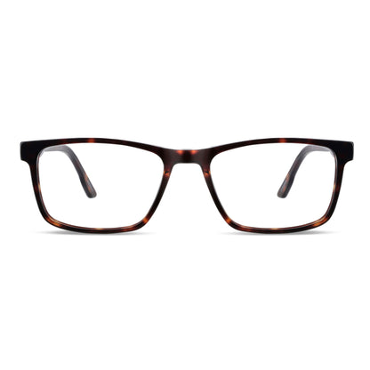 Canelo XL lentes filtro azul carey tortoise vista angulada 3/4 diseño universal #color_carey