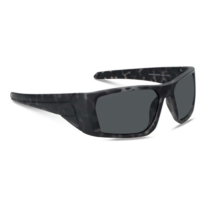 Vista frontal Salmon Seeker gafas deportivas color #color_dark-camo
