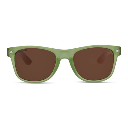 Acacia gafas de sol diseño frontal para mujer #color_olive-skate