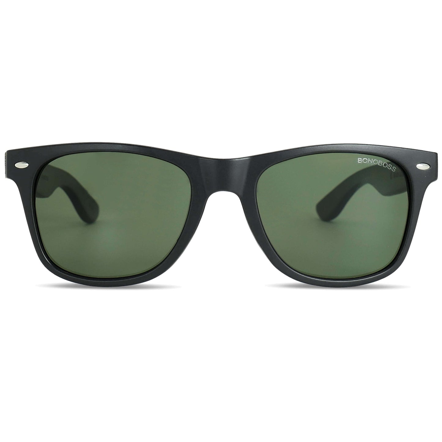 Frontal Acacia Dark lentes de sol hombre verde militar G15 plástico reciclado #color_g15