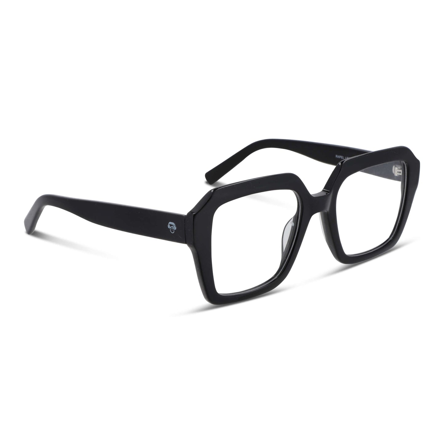 Vista frontal de Rapel lentes luz azul color negro para mujer #color_negro
