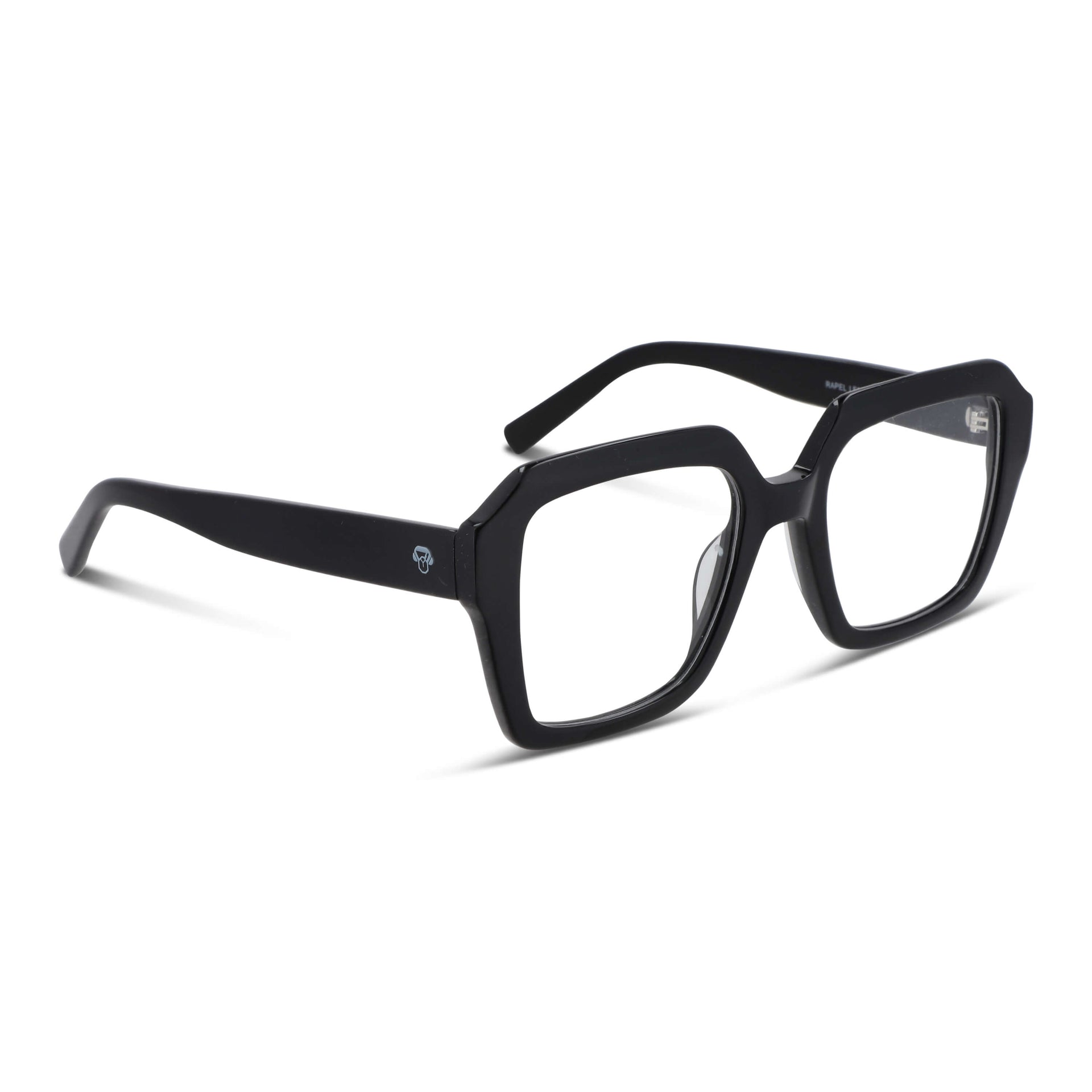 Vista frontal de Rapel lentes luz azul color negro para mujer #color_negro