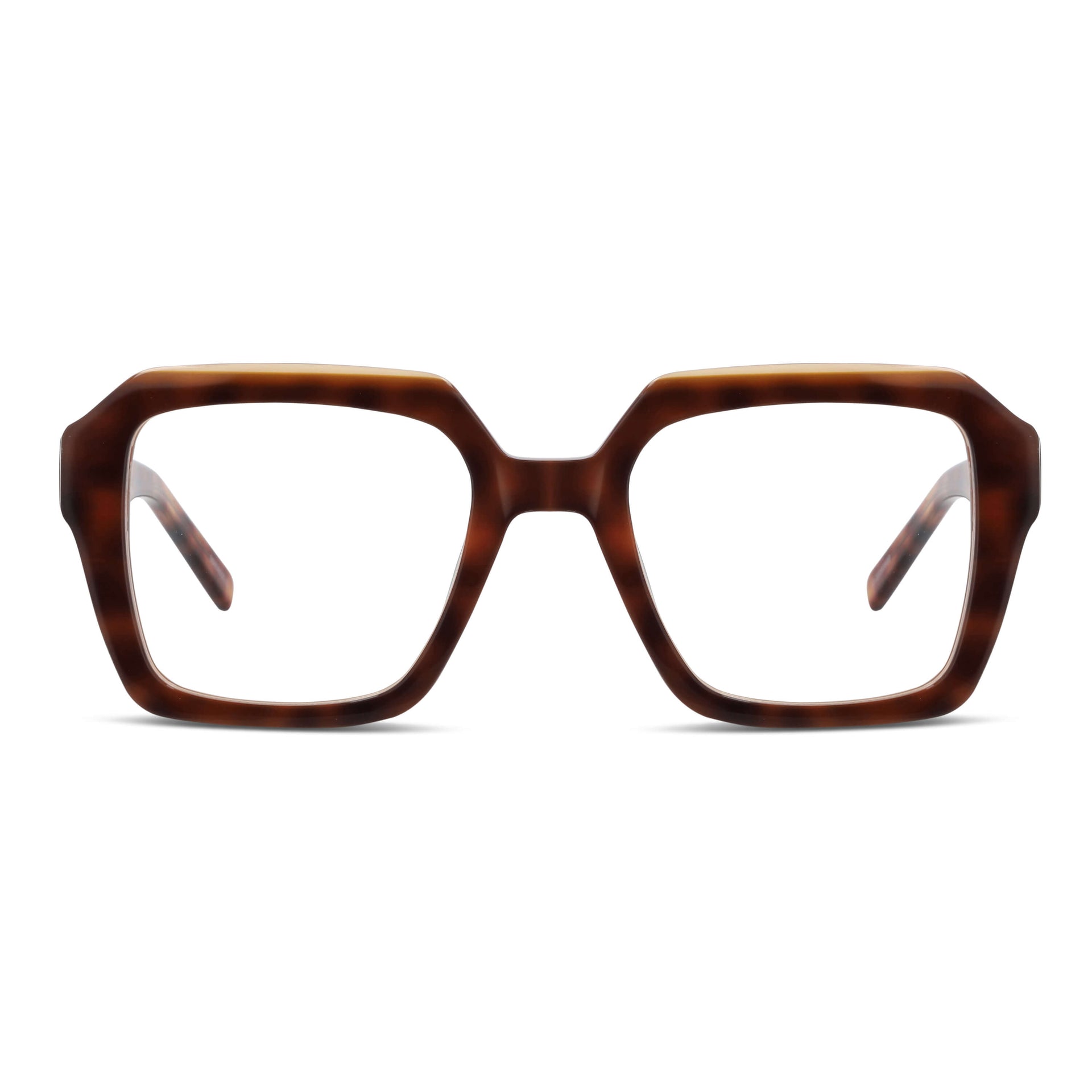 Vista frontal Rapel lentes con filtro azul color carey #color_carey