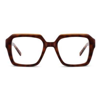 Vista frontal Rapel lentes con filtro azul color carey #color_carey