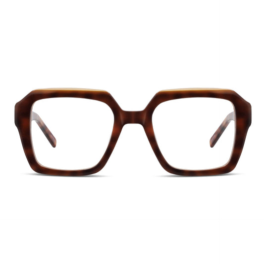 Vista frontal Rapel lentes con filtro azul color carey #color_carey