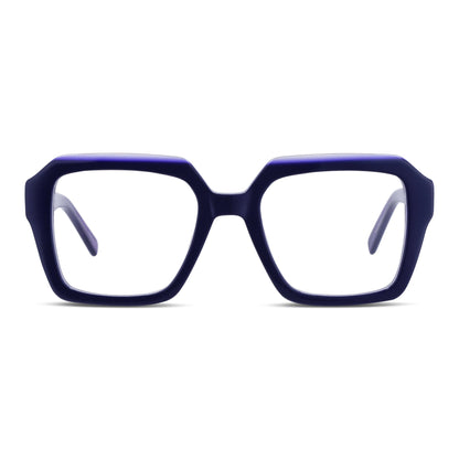 Frontal Rapel lentes de lectura mujer azul vibrante bio-acetato #color_azul
