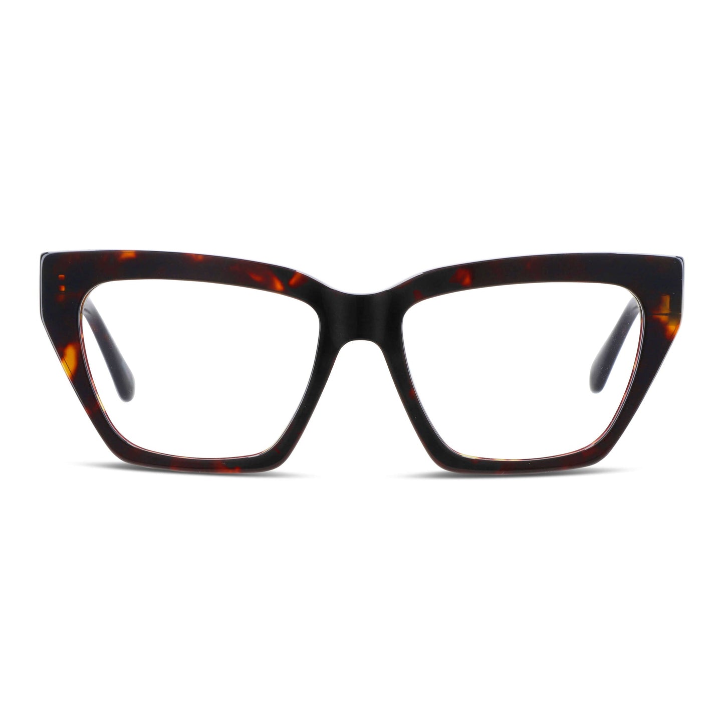 Martina anteojos ópticos carey tortoise diseño frontal para mujer #color_carey