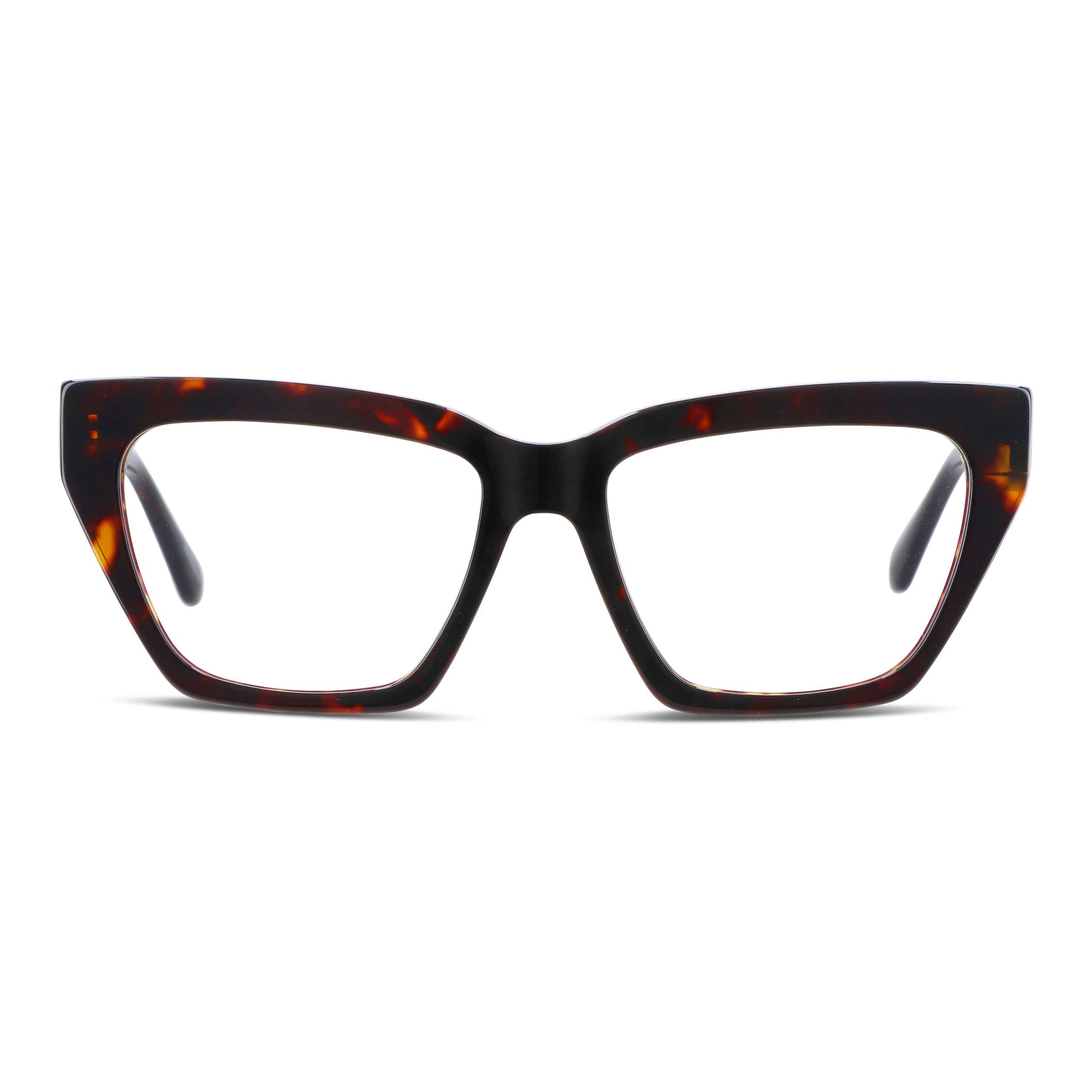 Martina anteojos ópticos carey tortoise diseño frontal para mujer #color_carey