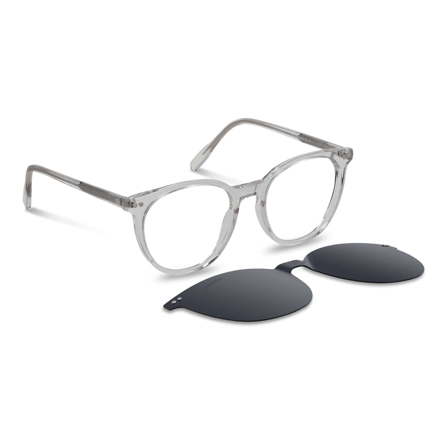 Packshot frontal Ipa Clip Sol lentes clip on hombre acabado transparente #color_transparente