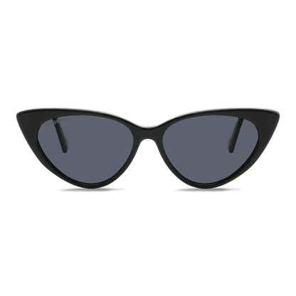 anteojos de sol gafas polarizadas retro femme bonoboss acetato reciclado sustentable elegantes coleccion diseñador moda mujer gato #color_negro