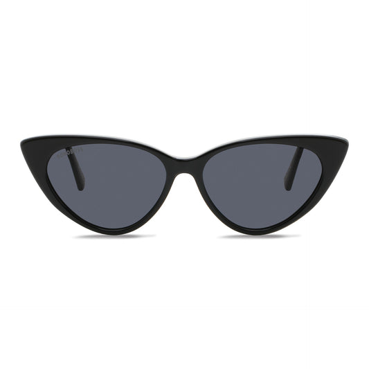 anteojos de sol gafas polarizadas retro femme bonoboss acetato reciclado sustentable elegantes coleccion diseñador moda mujer gato #color_negro