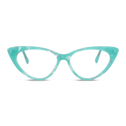 Vista frontal de Hamburgo lentes de lectura mujer color calipso #color_calipso