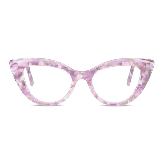 Rosado Helsinki lentes de lectura hombre vista de frente #color_rosado