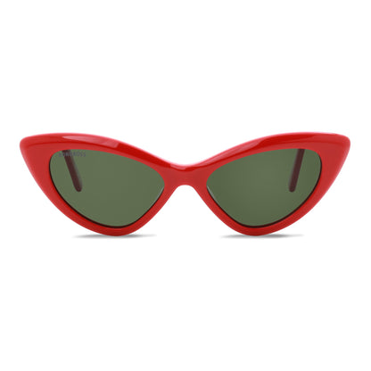 Femme Black lentes de sol rojo vista frontal para mujer #color_rojo