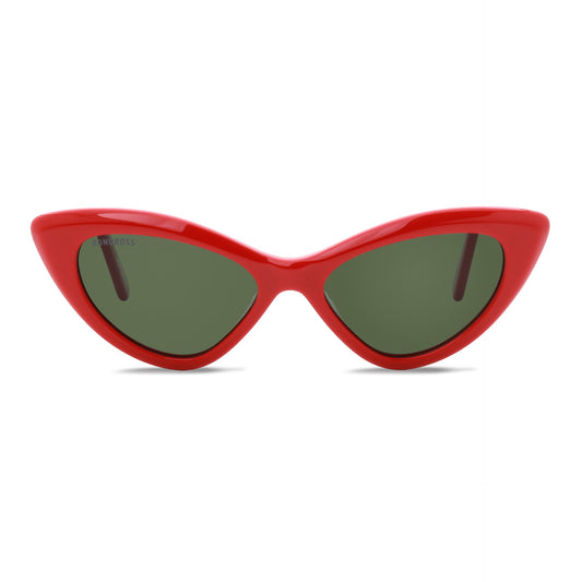 Femme Black lentes de sol rojo vista frontal para mujer #color_rojo