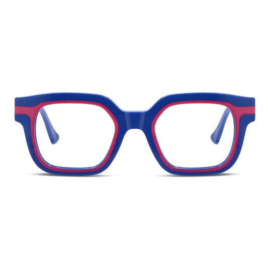 Ibiza lentes ópticos azul vista frontal diseño universal #color_azul