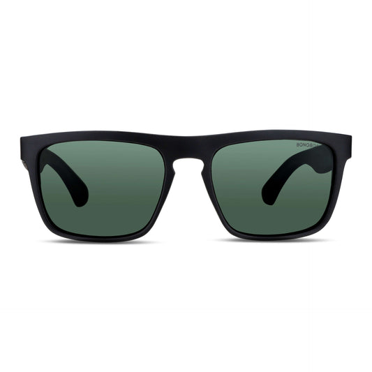 gafas de plastico reciclado de color negro y cristales g15 grises bonoboss para hombre y mujer de cara redonda grande  #color_g15