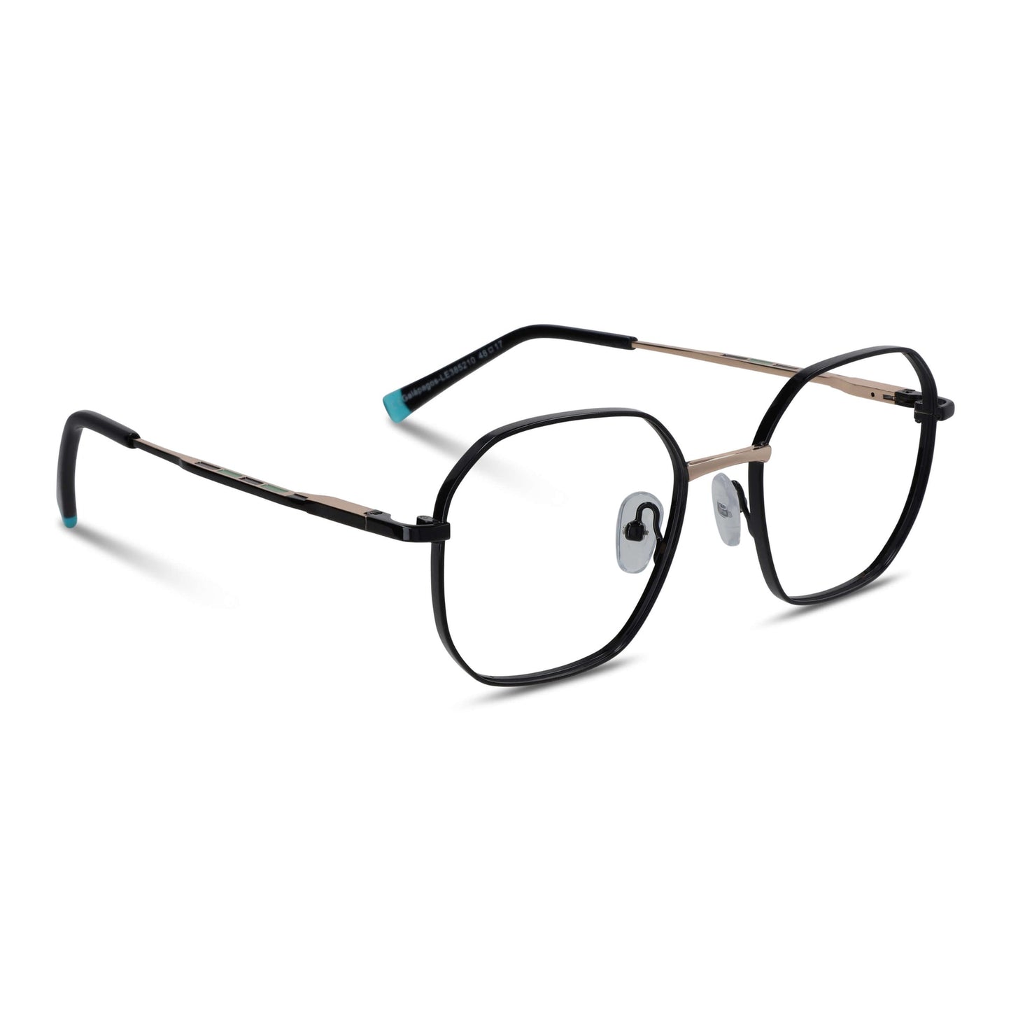Galápagos Stainless lentes con receta negro vista frontal para mujer #color_negro