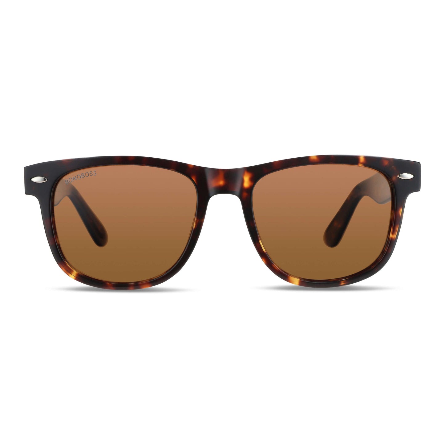 Vista frontal de Acacia XL lentes ópticos hombre color carey tortoise #color_carey