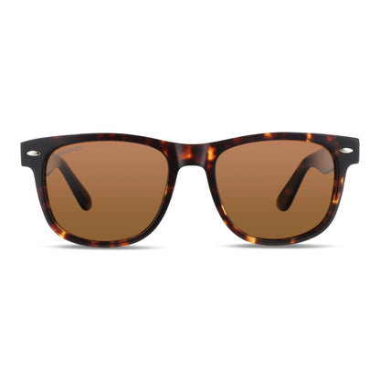 Vista frontal de Acacia XL lentes ópticos hombre color carey tortoise #color_carey