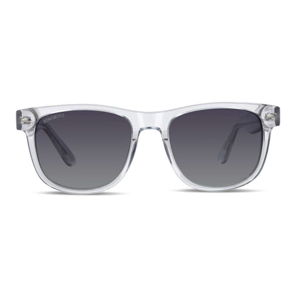 Acacia XL lentes de sol transparente vista frontal diseño universal #color_transparente