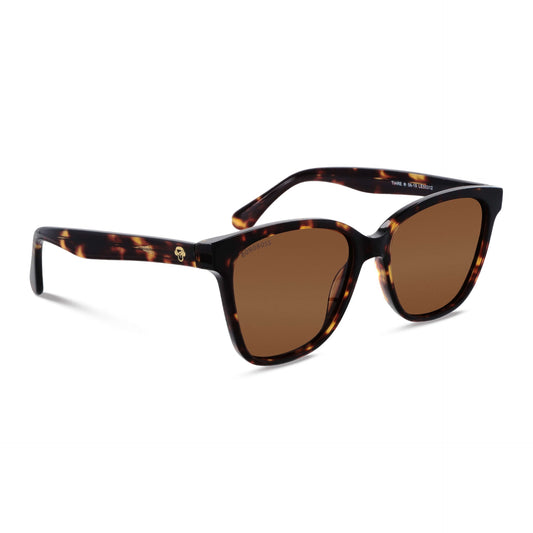 Vista frontal Tiare ❀ gafas de sol color carey #color_carey